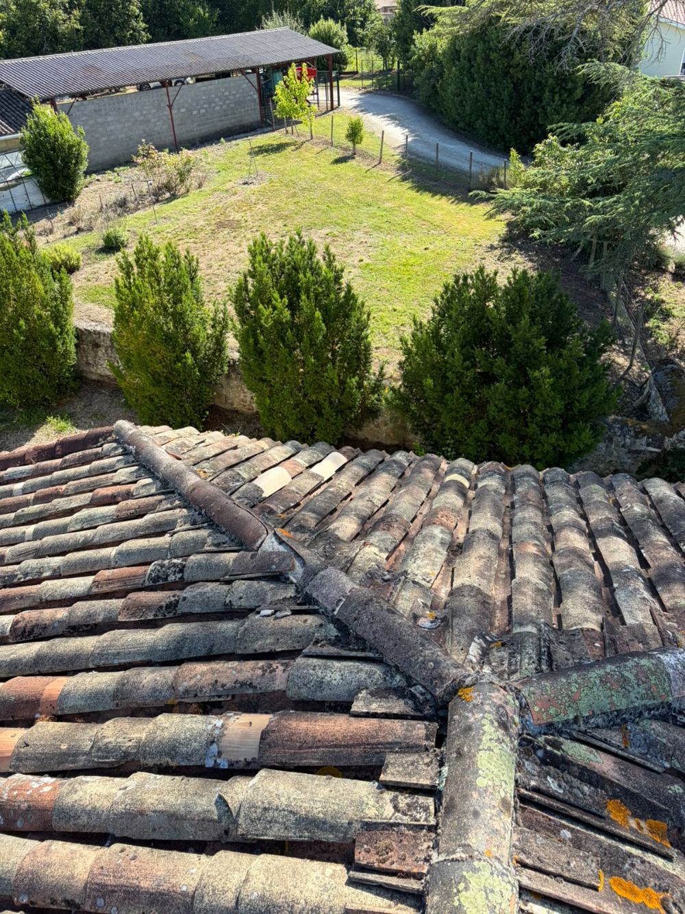 Toiture avant rénovation